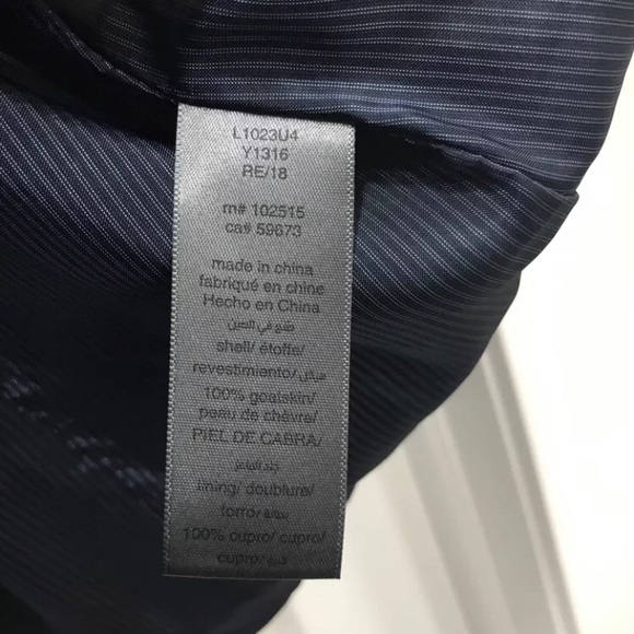 John Varvatos Double-Breasted Cutaway Suede Coat - Picture 5 of 12